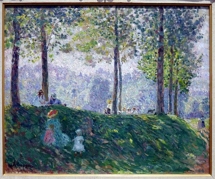 Henri Lebasque Prints An afternoon in the park oil painting image